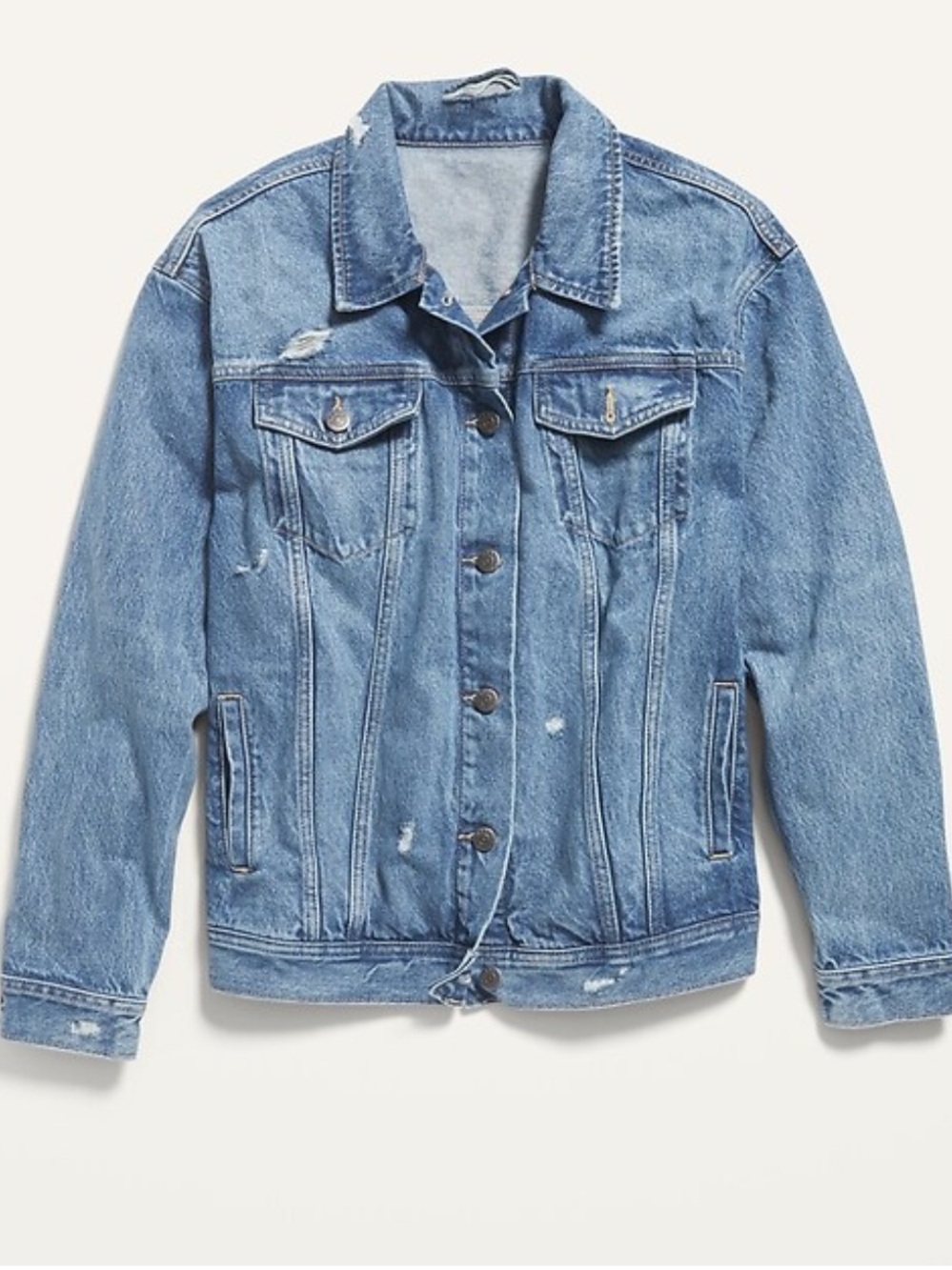 Old Navy Oversized Boyfriend Jean Jacket for Women
